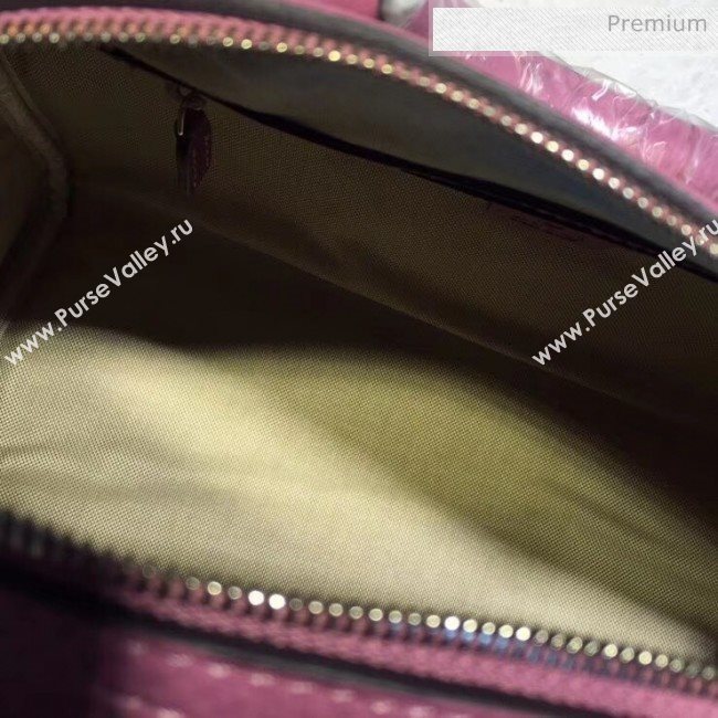 Gucci 247205 Medium Calfskin Leather Boston Bag Pink (DLH-20032322)