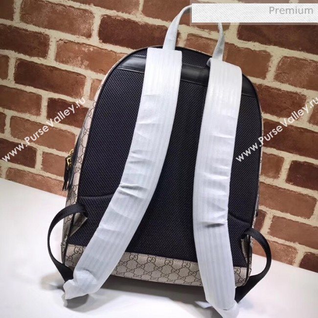 Gucci Bee Print GG Supreme Backpack 419584 (DLH-20032329)