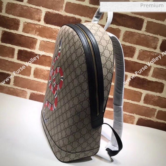 Gucci Snake Print GG Supreme Backpack 419584 (DLH-20032331)