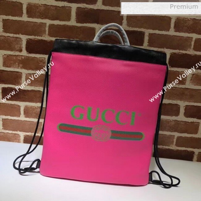 Gucci Coco Capitán Logo Backpack Rosy 494053  (DLH-20032323)