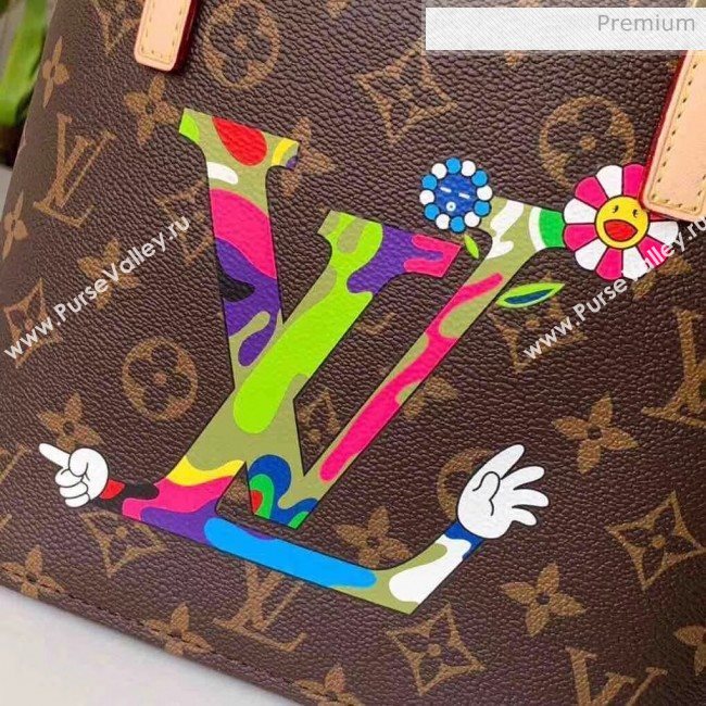 Louis Vuitton Monogram Canvas Tote Bag With Muliticolor Logo 2020 (K-20032720)