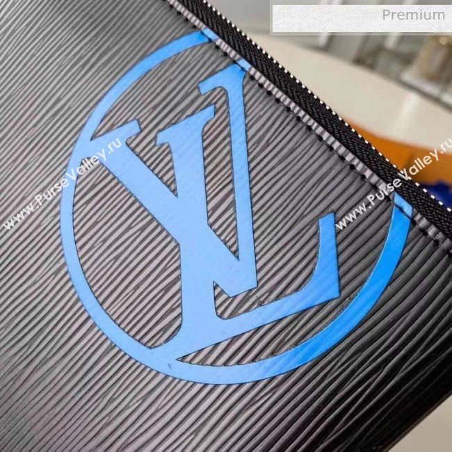 Louis Vuitton Epi Leather Pochette Jour PM Pouch With Oversized LV M62646 Blue  (K-20032729)