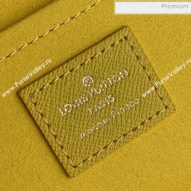 Louis Vuitton Epi Leather Pochette Jour GM Pouch With Oversized LV M68198 Yellow  (K-20032730)