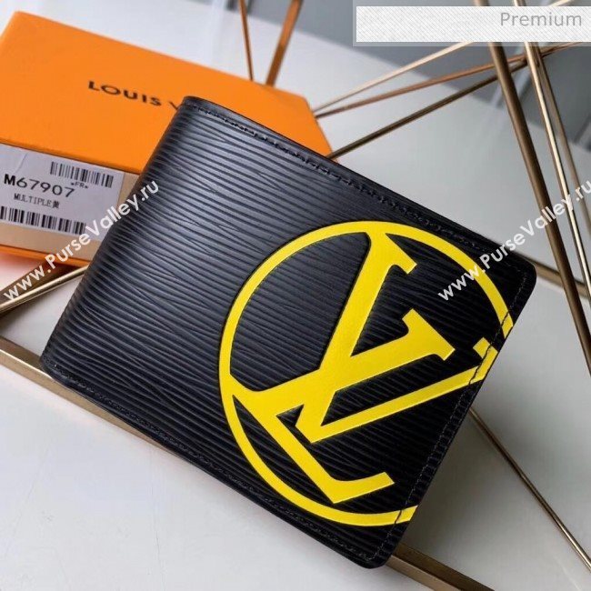 Louis Vuitton Mens Epi Leather Multiple Wallet With Oversized LV M67907 Yellow (K-20032734)