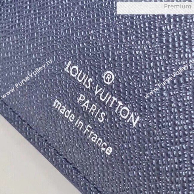 Louis Vuitton Mens Brazza Epi Leather Wallet With Oversized LV Blue M67911  (K-20032736)