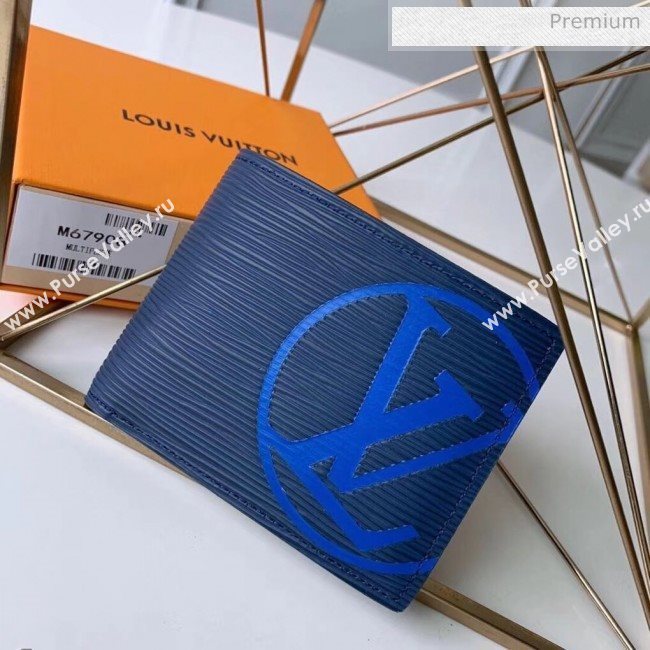 Louis Vuitton Mens Epi Leather Multiple Wallet With Oversized LV M67908 Blue (K-20032737)