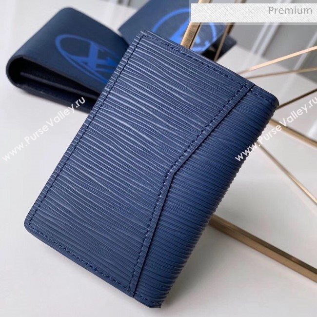 Louis Vuitton Mens Epi Leather Pocket Organizer With Oversized LV Blue M67904 (K-20032738)
