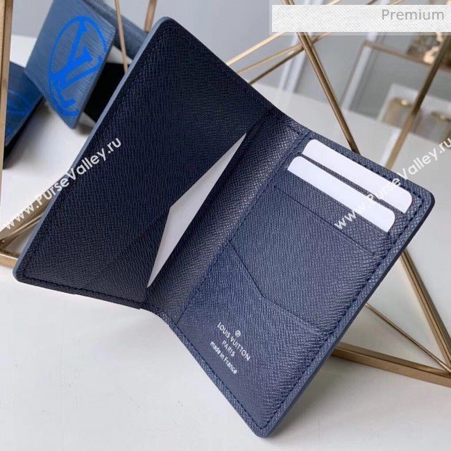 Louis Vuitton Mens Epi Leather Pocket Organizer With Oversized LV Blue M67904 (K-20032738)
