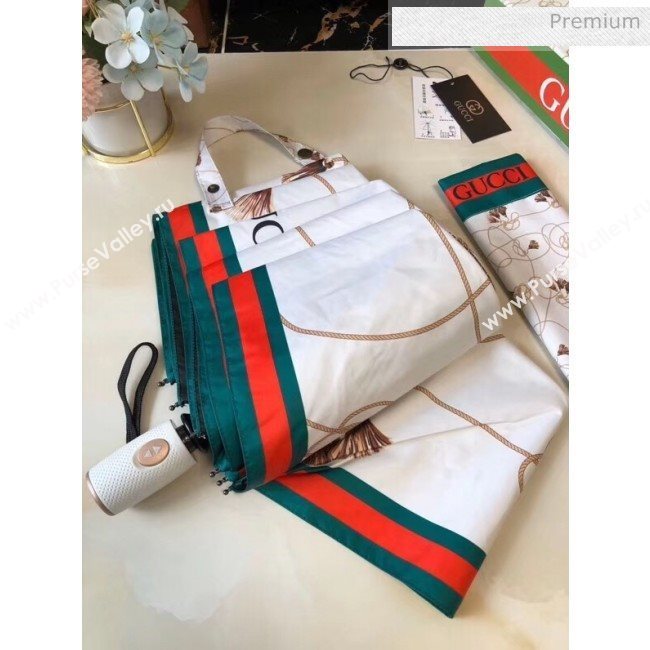 Gucci umbrella for sun &amp; rain white (XA-873567)