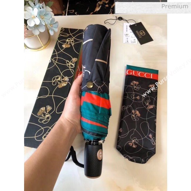Gucci umbrella for sun &amp; rain black (XA-873568)