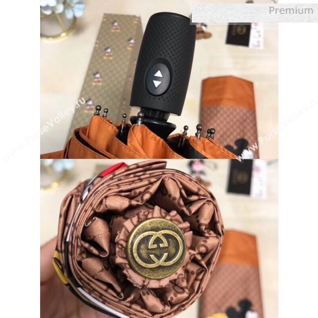 Gucci mickey mouse umbrella for sun &amp; rain  (XA-873569)