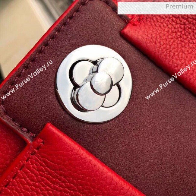 Louis Vuitton Astrid Monogram Flower Lock Top Handle Bag Red M54375 (K-20032503)