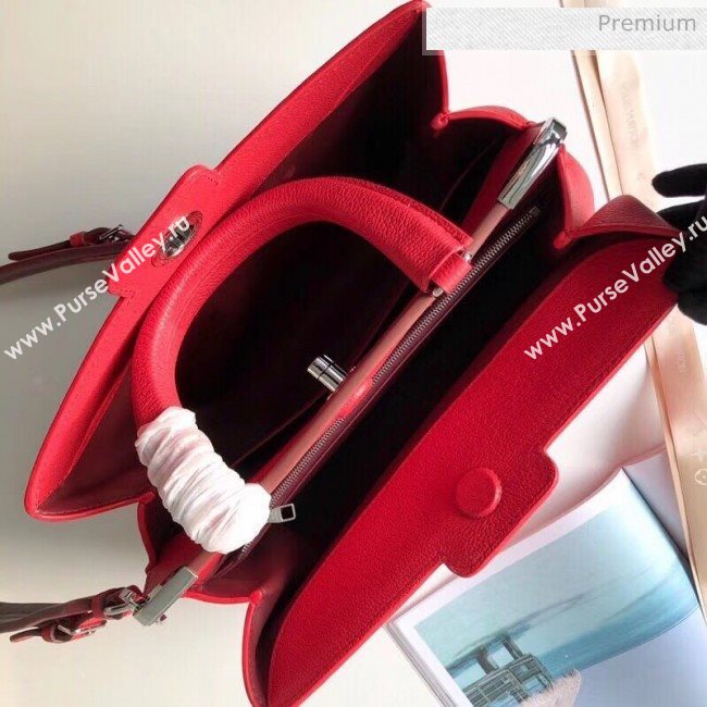 Louis Vuitton Astrid Monogram Flower Lock Top Handle Bag Red M54375 (K-20032503)