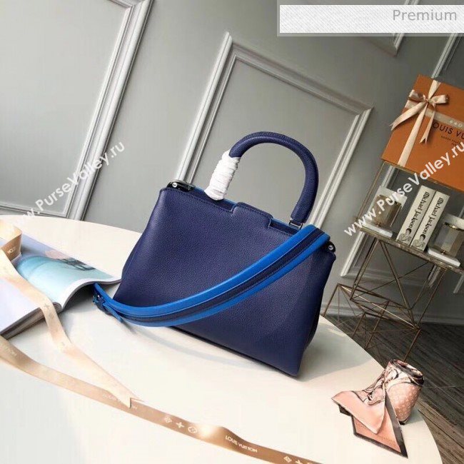 Louis Vuitton Astrid Monogram Flower Lock Top Handle Bag Blue M54373 (K-200032505)