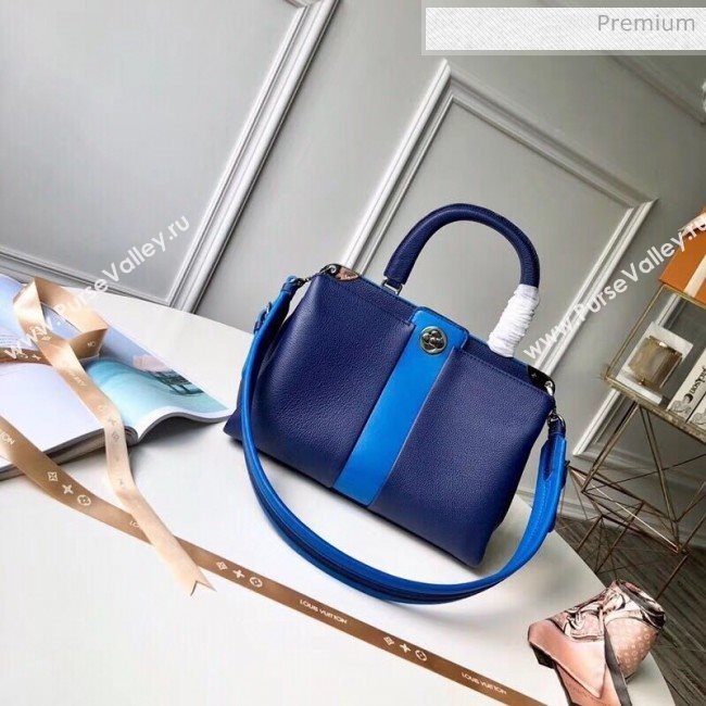 Louis Vuitton Astrid Monogram Flower Lock Top Handle Bag Blue M54373 (K-200032505)