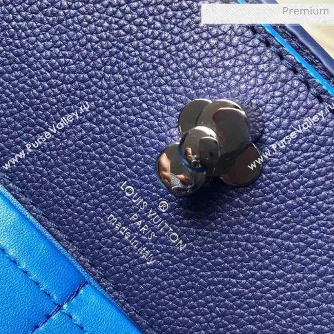 Louis Vuitton Astrid Monogram Flower Lock Top Handle Bag Blue M54373 (K-200032505)