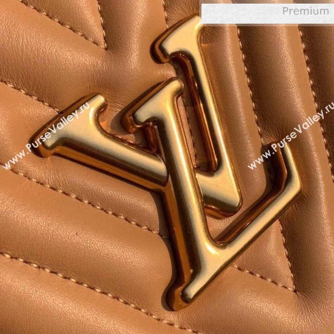 Louis Vuitton Calfskin New Wave Chain Tote Bag M53900 Apricot 2018 (K-20032512)