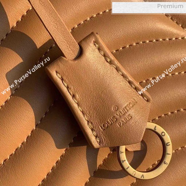 Louis Vuitton Calfskin New Wave Chain Tote Bag M53900 Apricot 2018 (K-20032512)