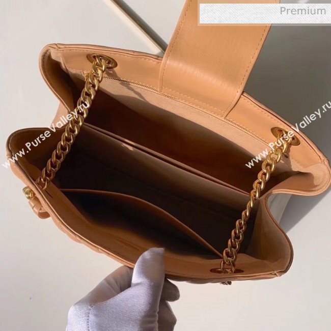Louis Vuitton Calfskin New Wave Chain Tote Bag M53900 Apricot 2018 (K-20032512)