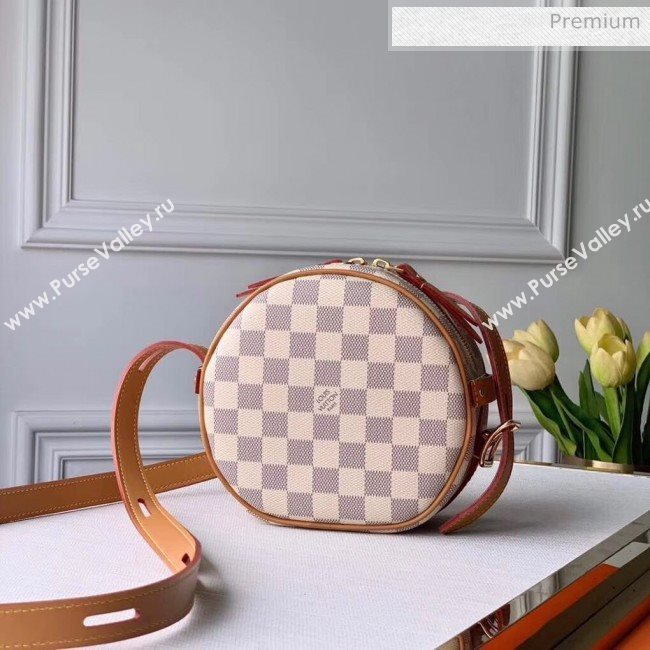 Louis Vuitton Damier Azur BOÎTE CHAPEAU SOUPLE Small Bag N40333 White 2020  (K-20032515)