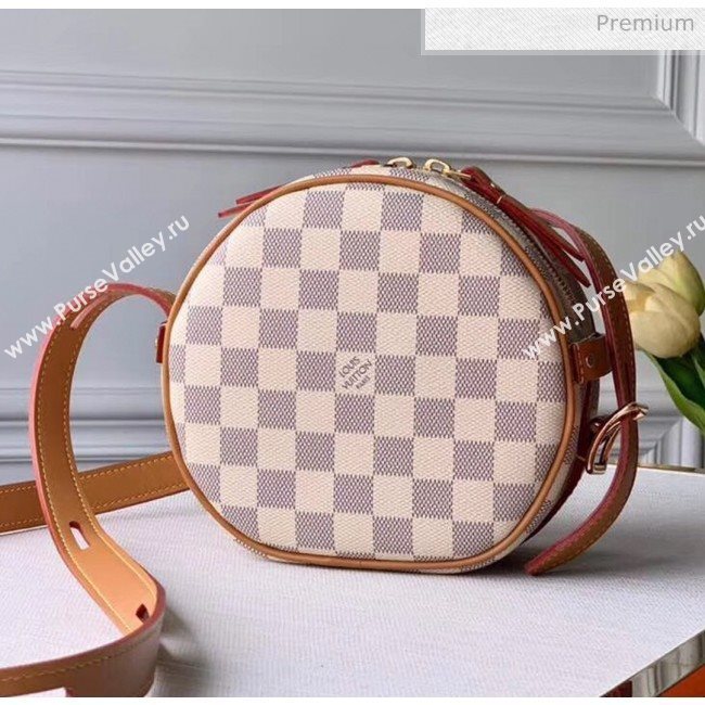 Louis Vuitton Damier Azur BOÎTE CHAPEAU SOUPLE Small Bag N40333 White 2020  (K-20032515)