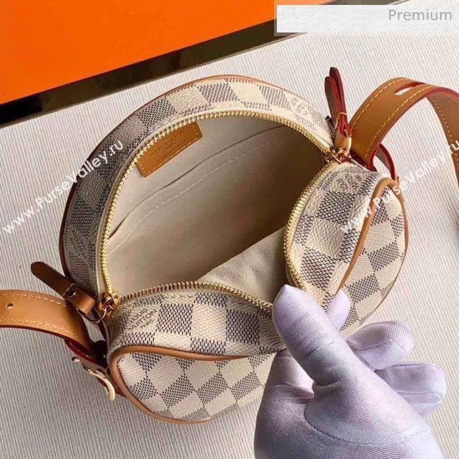 Louis Vuitton Damier Azur BOÎTE CHAPEAU SOUPLE Small Bag N40333 White 2020  (K-20032515)