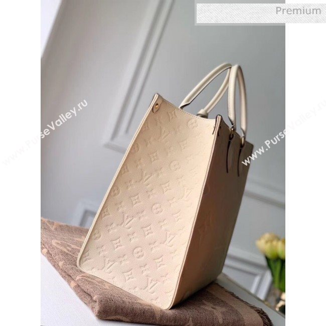 Louis Vuitton Onthego Giant Monogram Leather Large Tote M45081 White 2019 (K-20032521)