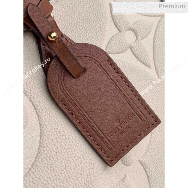 Louis Vuitton Onthego Giant Monogram Leather Medium Tote Bag M45040 White/Brown  2019 (K-20032520)
