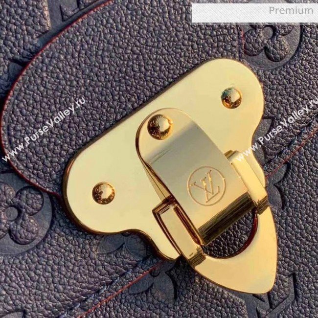 Louis Vuitton Monogram Empreinte Leather Georges MM Bag Navy Blue M53945 (K-20032527)