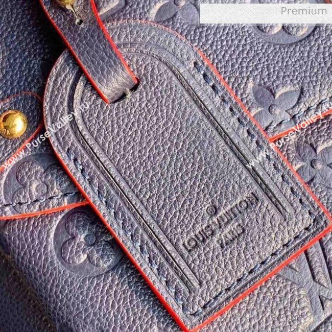 Louis Vuitton Monogram Empreinte Leather Georges MM Bag Navy Blue M53945 (K-20032527)