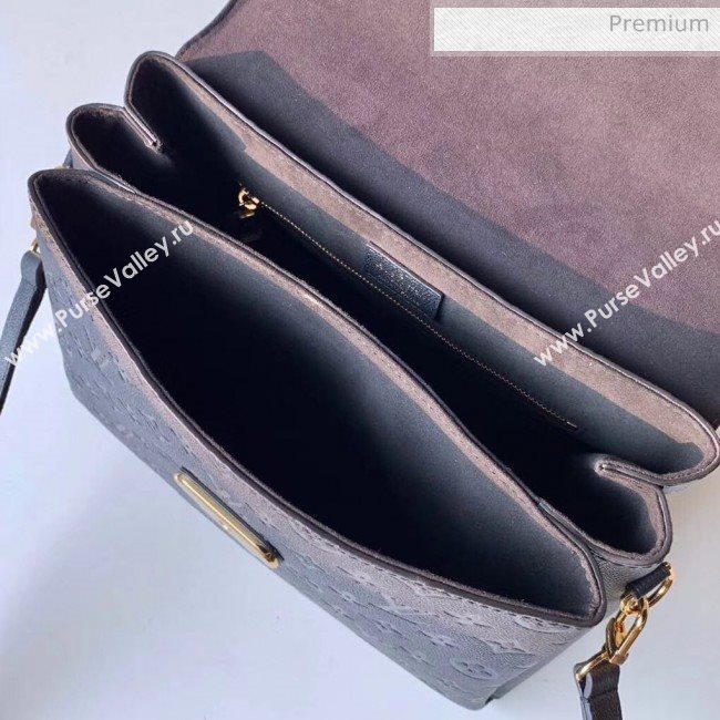 Louis Vuitton Monogram Empreinte Leather Georges MM Bag Black M53944 (K-20032528)