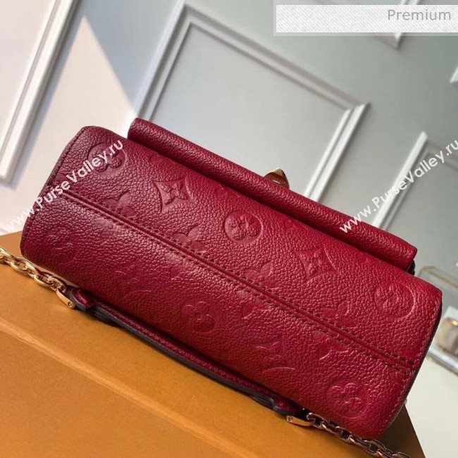 Louis Vuitton Monogram Empreinte Leather Vavin BB Shoulder Bag Red M44867  (K-20032529)