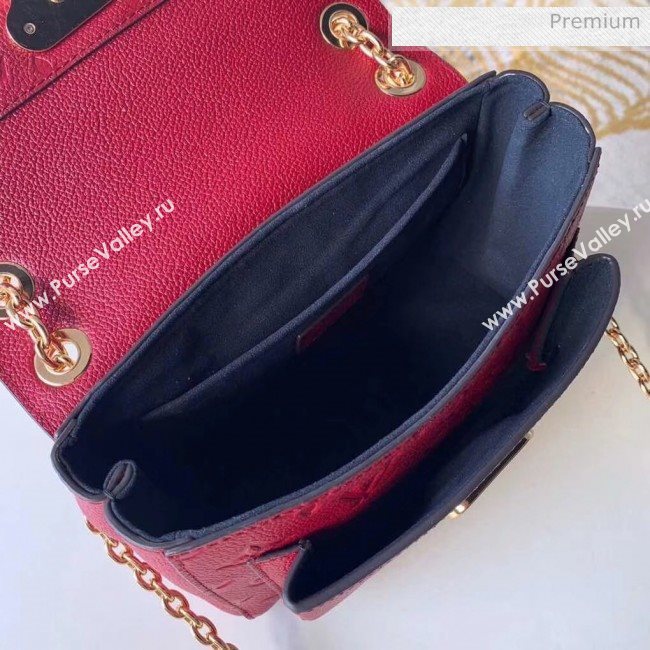 Louis Vuitton Monogram Empreinte Leather Vavin BB Shoulder Bag Red M44867  (K-20032529)