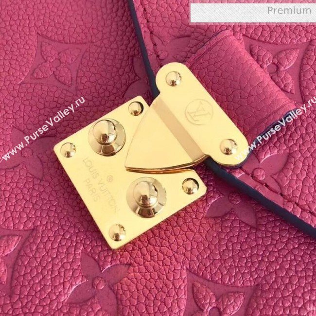 Louis Vuitton Monogram Empreinte Leather Pochette Metis Bag Deep Pink M44293 (K-20032532)