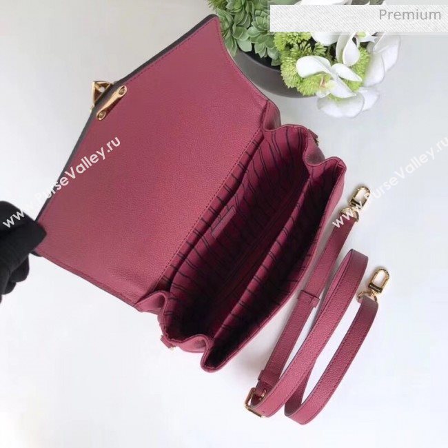 Louis Vuitton Monogram Empreinte Leather Pochette Metis Bag Deep Pink M44293 (K-20032532)