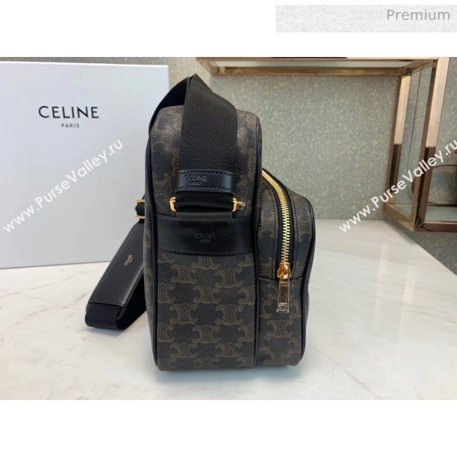 Celine Triomphe Canvas Large Message Bag 2019 (JQE-20032815)