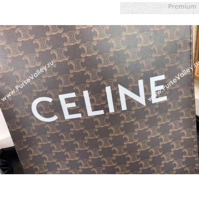 Celine Triomphe Canvas Small Cabas Tote Bag Black 2019 (JQE-20032807)