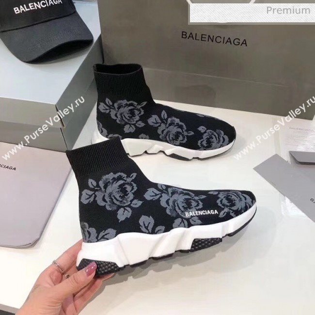 Balenciaga Flower Knit Sock Speed Trainer Sneaker 2020 (MD-20033006)