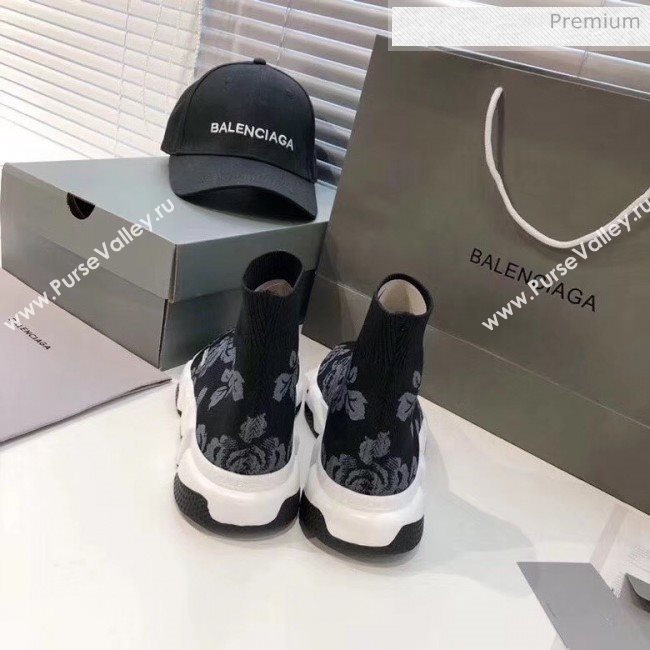 Balenciaga Flower Knit Sock Speed Trainer Sneaker 2020 (MD-20033006)