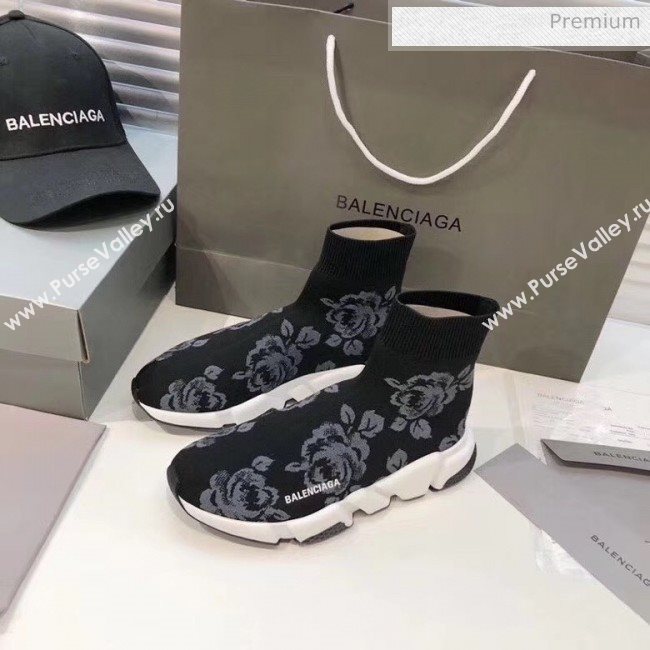 Balenciaga Flower Knit Sock Speed Trainer Sneaker 2020 (MD-20033006)