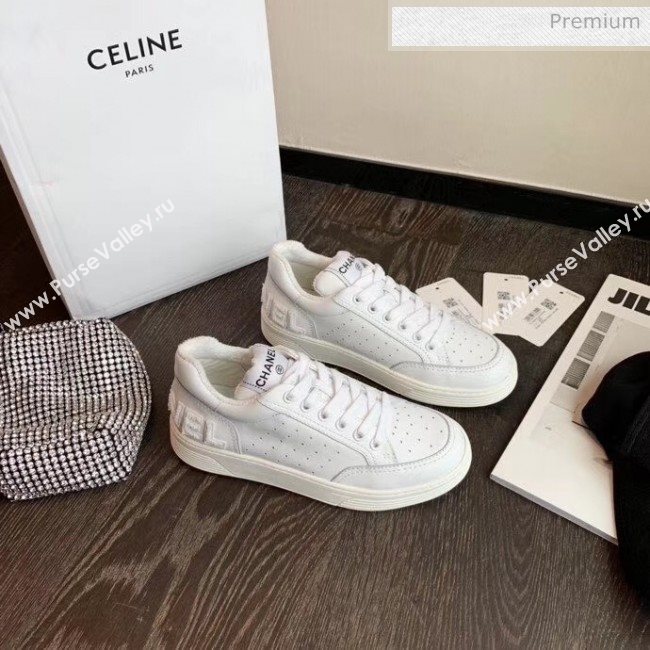 Chanel Calfskin Leather Sneaker G35934 White 2020 (MD-20032627)