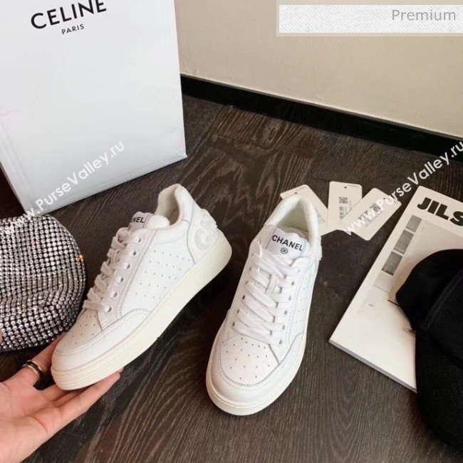 Chanel Calfskin Leather Sneaker G35934 White 2020 (MD-20032627)