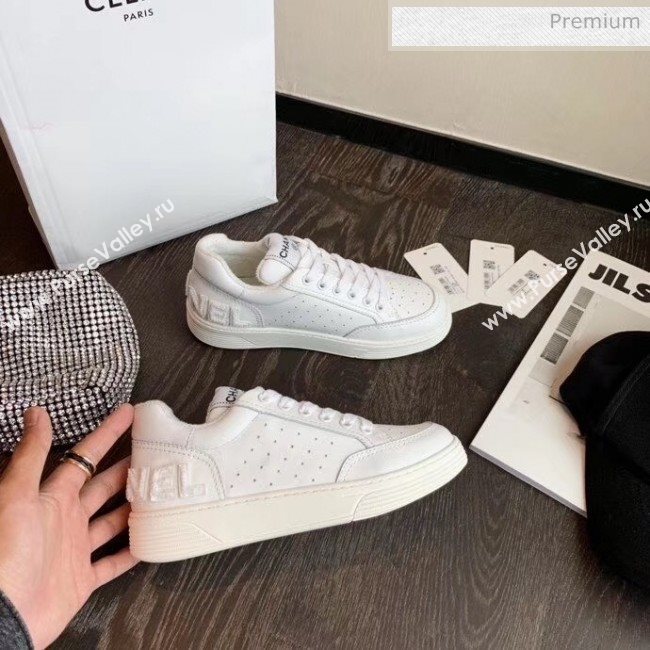 Chanel Calfskin Leather Sneaker G35934 White 2020 (MD-20032627)