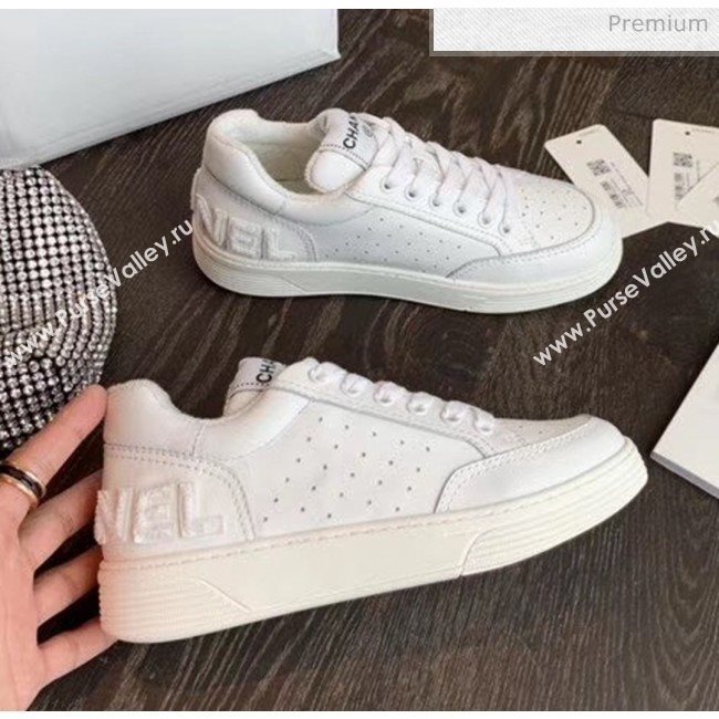 Chanel Calfskin Leather Sneaker G35934 White 2020 (MD-20032627)