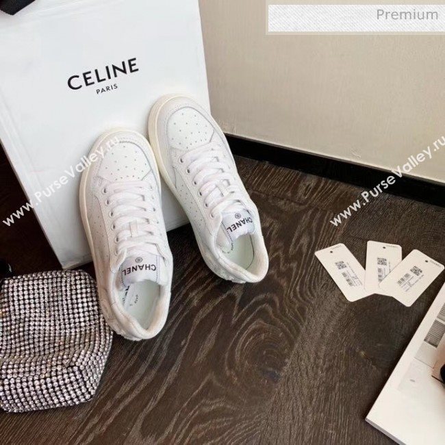 Chanel Calfskin Leather Sneaker G35934 White 2020 (MD-20032627)