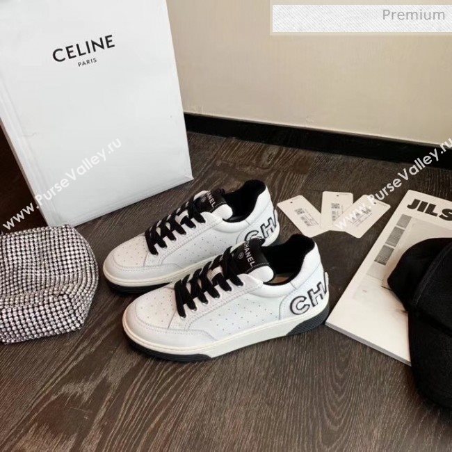 Chanel Multicolor Calfskin Leather Sneaker G35934 White/Black 2020 (MD-20032628)
