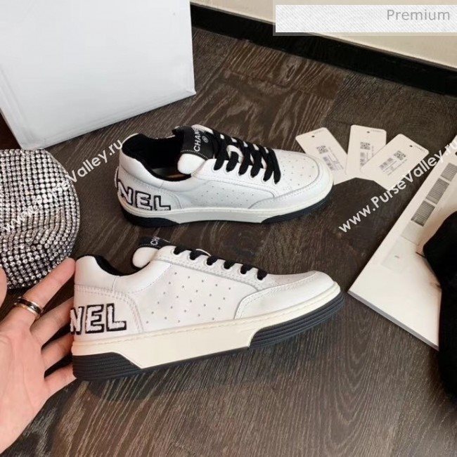 Chanel Multicolor Calfskin Leather Sneaker G35934 White/Black 2020 (MD-20032628)