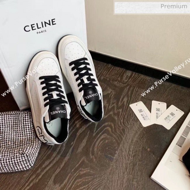 Chanel Multicolor Calfskin Leather Sneaker G35934 White/Black 2020 (MD-20032628)