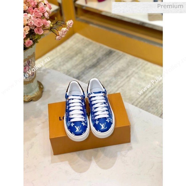 Louis Vuitton LV Escale Time Out Sneaker in Monogram Canvas Blue 2020 (SY-20032706)