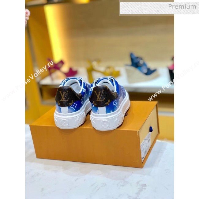 Louis Vuitton LV Escale Time Out Sneaker in Monogram Canvas Blue 2020 (SY-20032706)